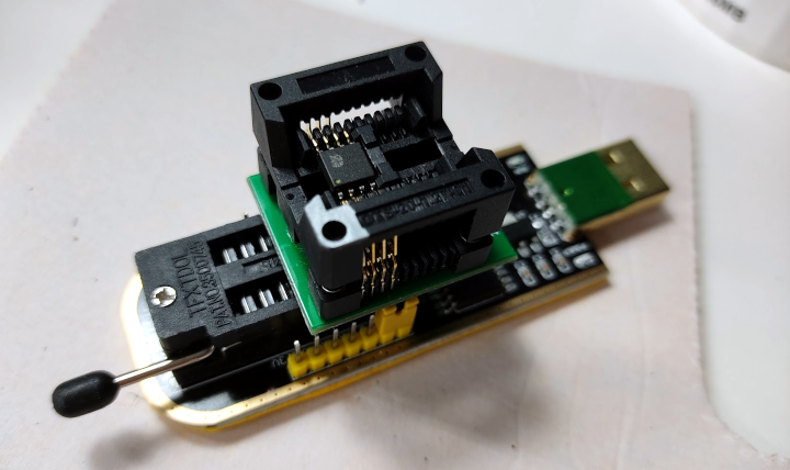 Programmer with adapter